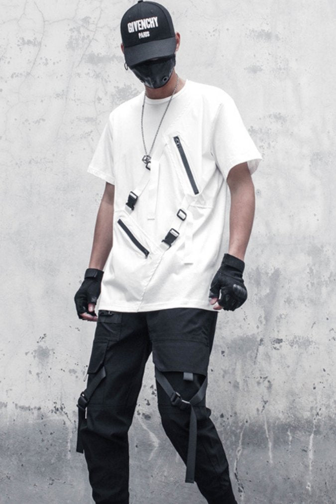 【CYBORG】アシメジッパーTシャツ - LUCHYテックウェア&サバゲー専門店