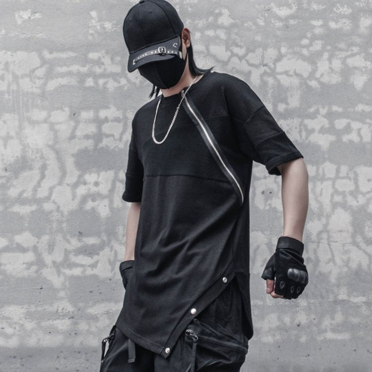 【CYBORG】ステッチジッパーTシャツ - LUCHYテックウェア&サバゲー専門店