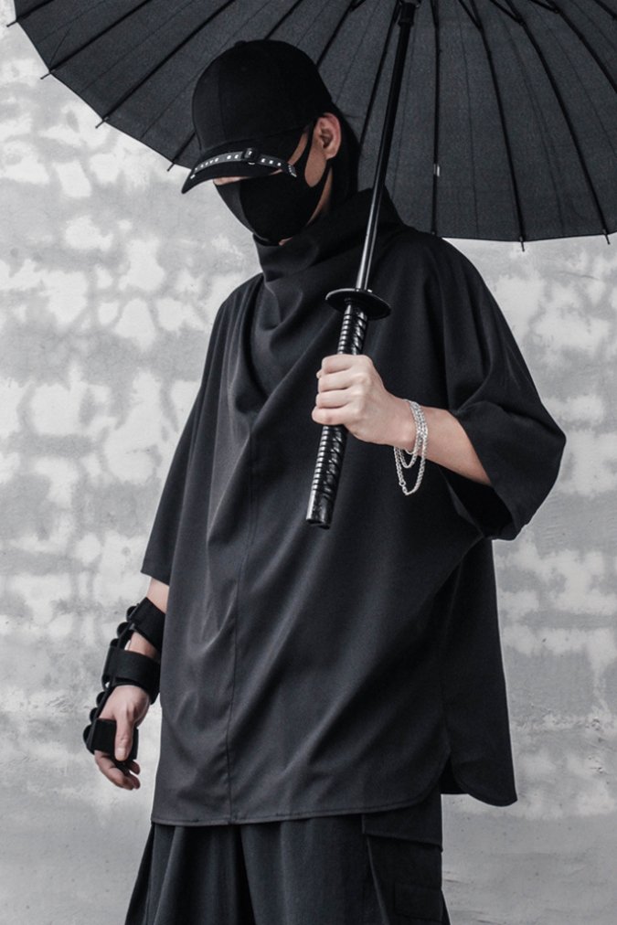 【CYBORG】ハーフネックバットスリーブTシャツ - LUCHYテックウェア&サバゲー専門店