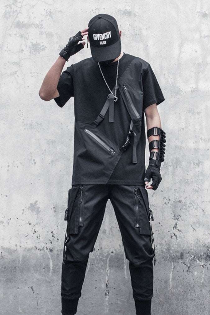 【CYBORG】アシメジッパーTシャツ - LUCHYテックウェア&サバゲー専門店