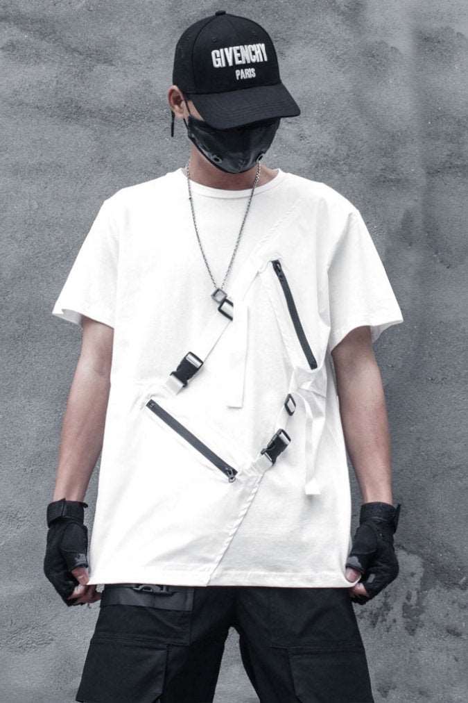 【CYBORG】アシメジッパーTシャツ - LUCHYテックウェア&サバゲー専門店