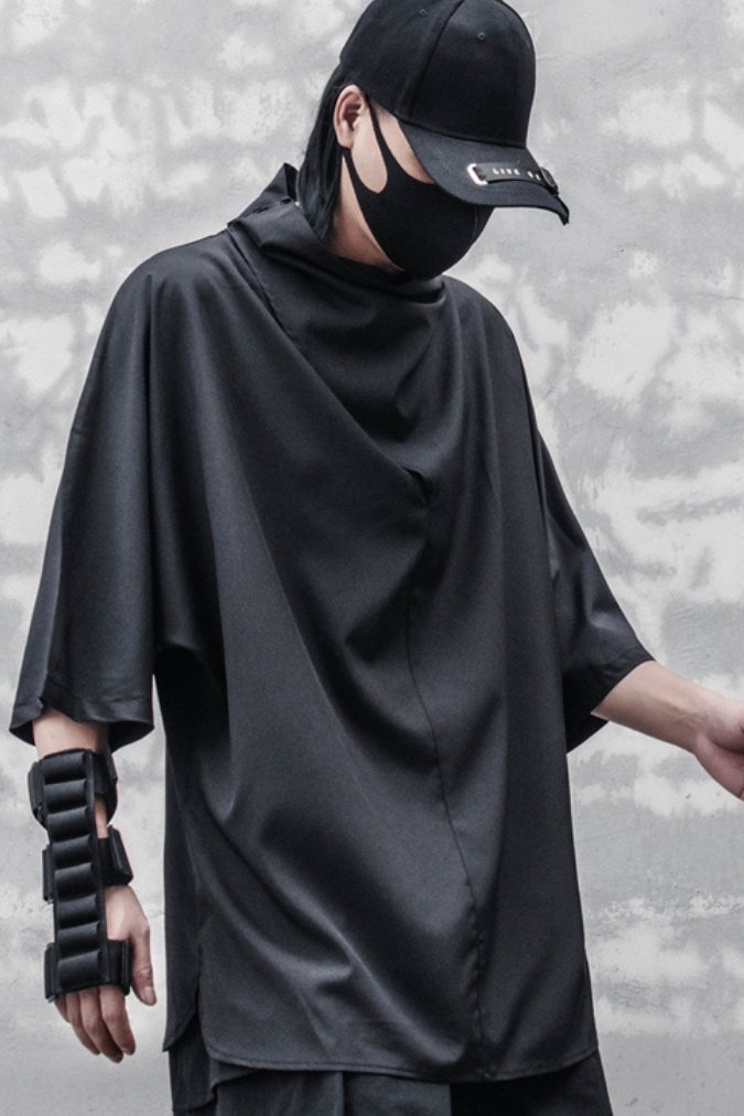 【CYBORG】ハーフネックバットスリーブTシャツ - LUCHYテックウェア&サバゲー専門店