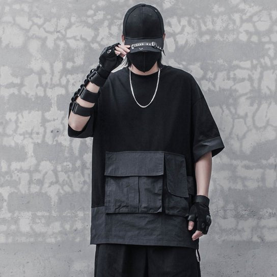 【CYBORG】ビッグポケットルーズTシャツ - LUCHYテックウェア&サバゲー専門店