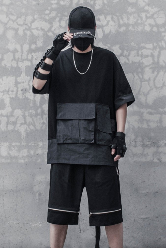 【CYBORG】ビッグポケットルーズTシャツ - LUCHYテックウェア&サバゲー専門店