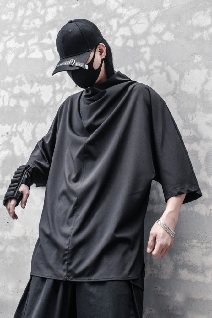 【CYBORG】ハーフネックバットスリーブTシャツ - LUCHYテックウェア&サバゲー専門店