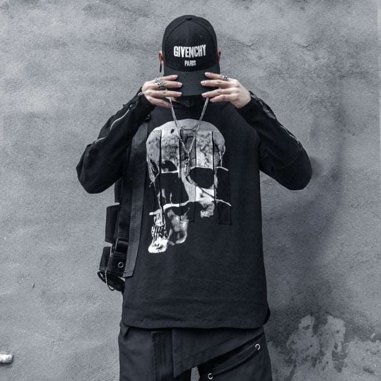 【CYBORG】スカルプリントTシャツ - LUCHYテックウェア&サバゲー専門店