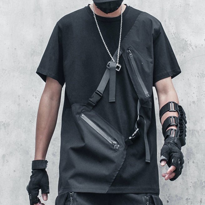 【CYBORG】アシメジッパーTシャツ - LUCHYテックウェア&サバゲー専門店