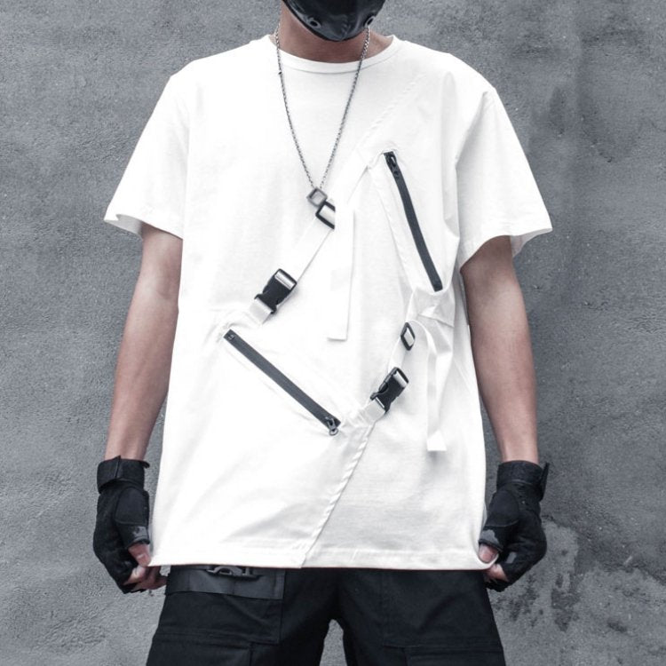 【CYBORG】アシメジッパーTシャツ - LUCHYテックウェア&サバゲー専門店