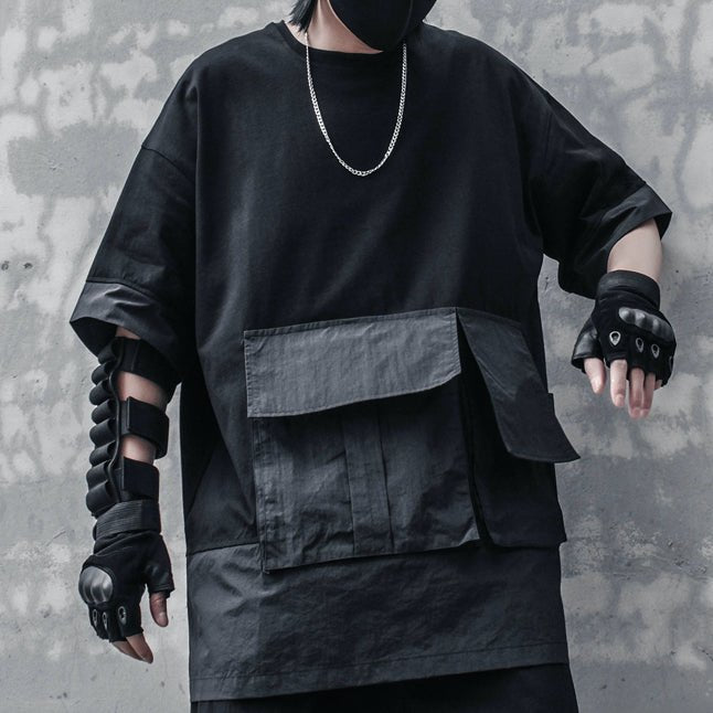 【CYBORG】ビッグポケットルーズTシャツ - LUCHYテックウェア&サバゲー専門店