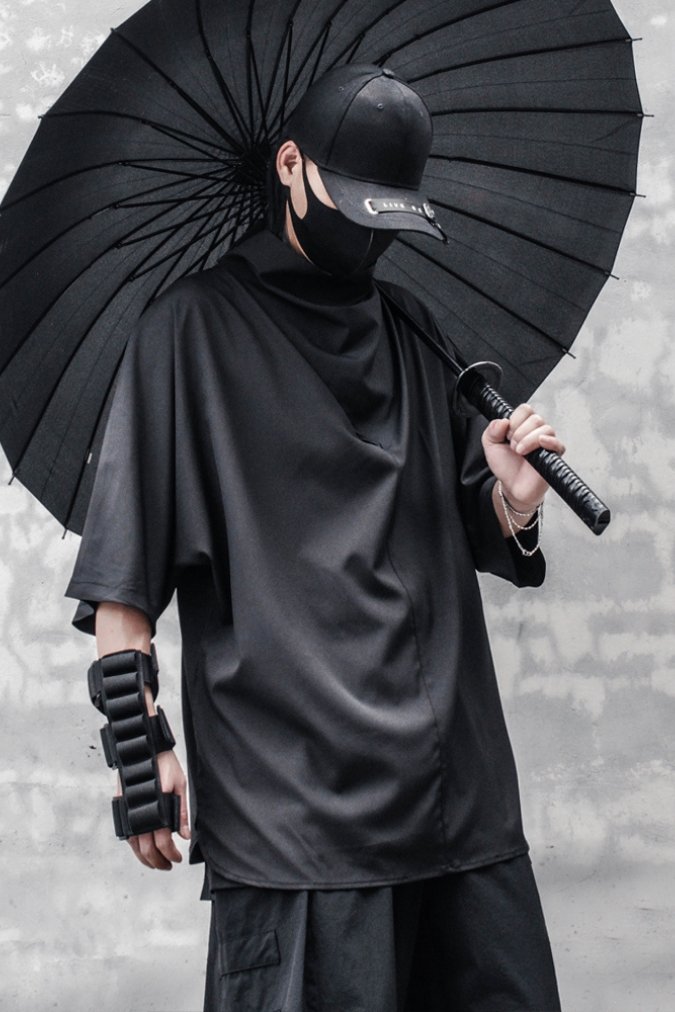 【CYBORG】ハーフネックバットスリーブTシャツ - LUCHYテックウェア&サバゲー専門店