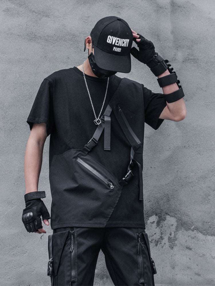 【CYBORG】アシメジッパーTシャツ - LUCHYテックウェア&サバゲー専門店