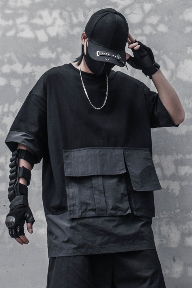 【CYBORG】ビッグポケットルーズTシャツ - LUCHYテックウェア&サバゲー専門店