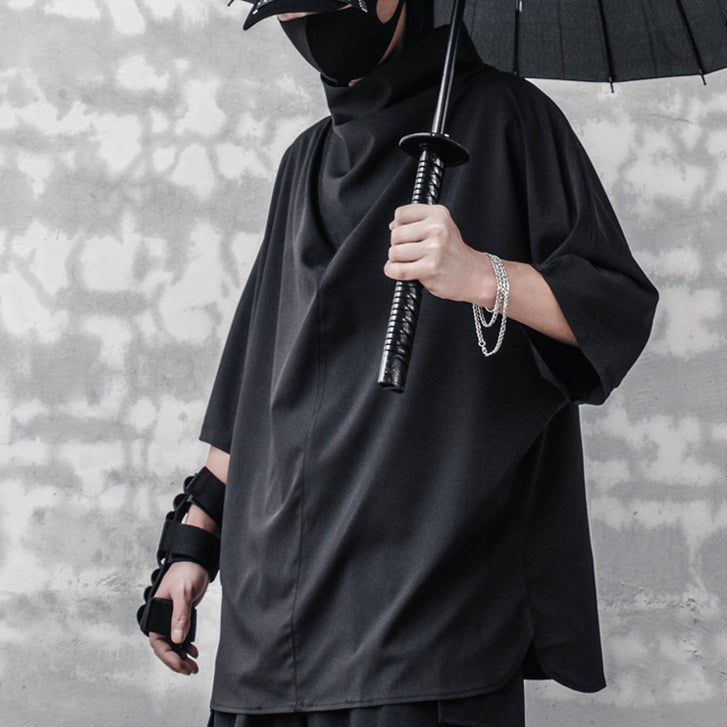 【CYBORG】ハーフネックバットスリーブTシャツ - LUCHYテックウェア&サバゲー専門店