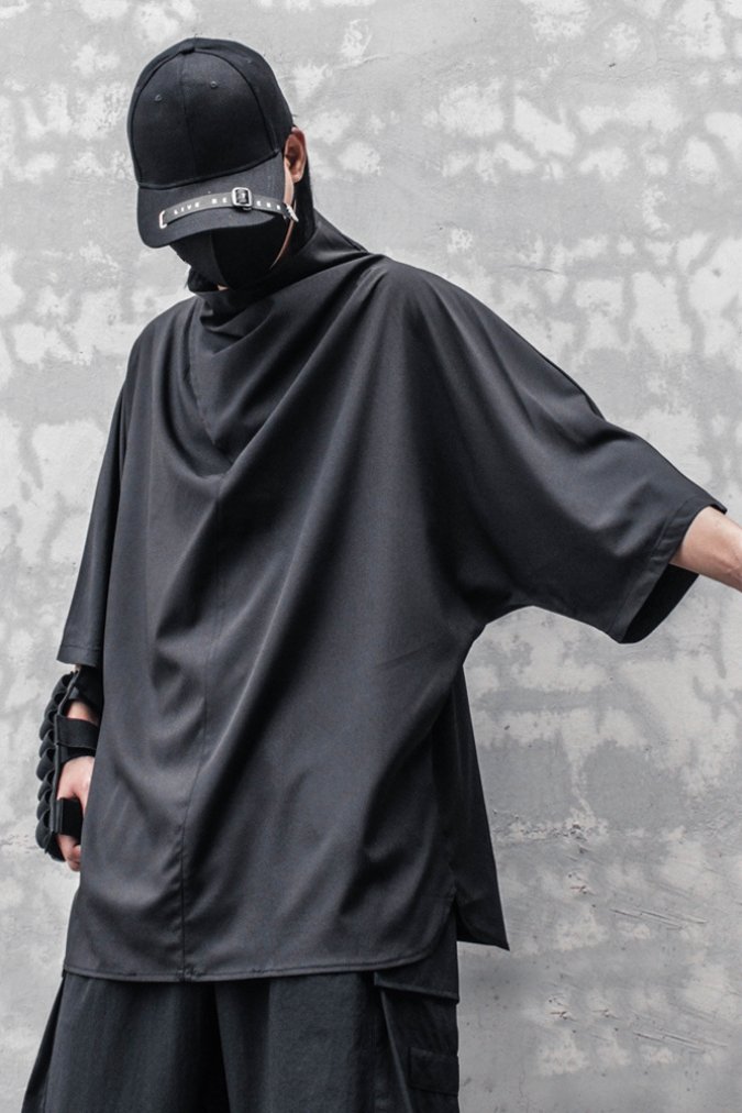 【CYBORG】ハーフネックバットスリーブTシャツ - LUCHYテックウェア&サバゲー専門店