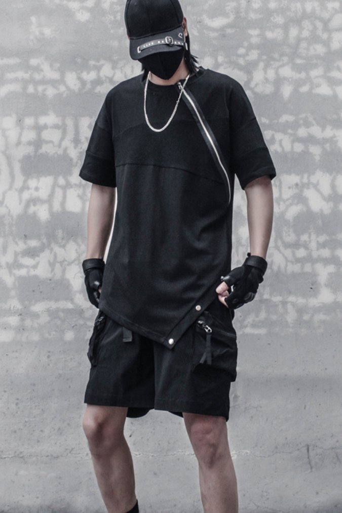 【CYBORG】ステッチジッパーTシャツ - LUCHYテックウェア&サバゲー専門店