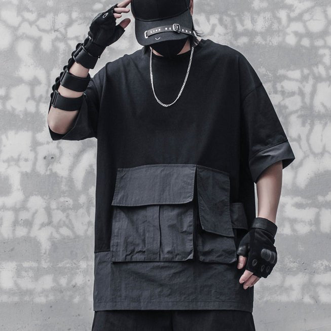 【CYBORG】ビッグポケットルーズTシャツ - LUCHYテックウェア&サバゲー専門店