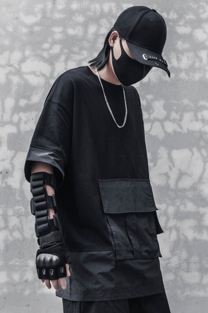 【CYBORG】ビッグポケットルーズTシャツ - LUCHYテックウェア&サバゲー専門店