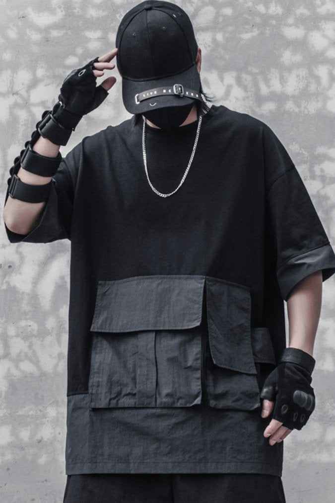 【CYBORG】ビッグポケットルーズTシャツ - LUCHYテックウェア&サバゲー専門店