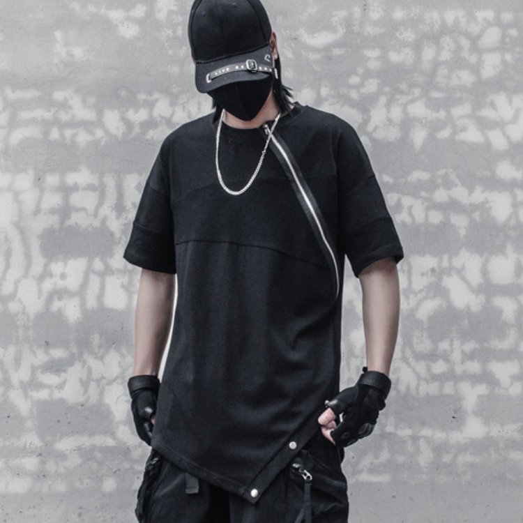 【CYBORG】ステッチジッパーTシャツ - LUCHYテックウェア&サバゲー専門店