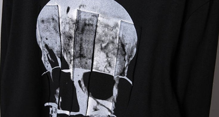 【CYBORG】スカルプリントTシャツ - LUCHYテックウェア&サバゲー専門店