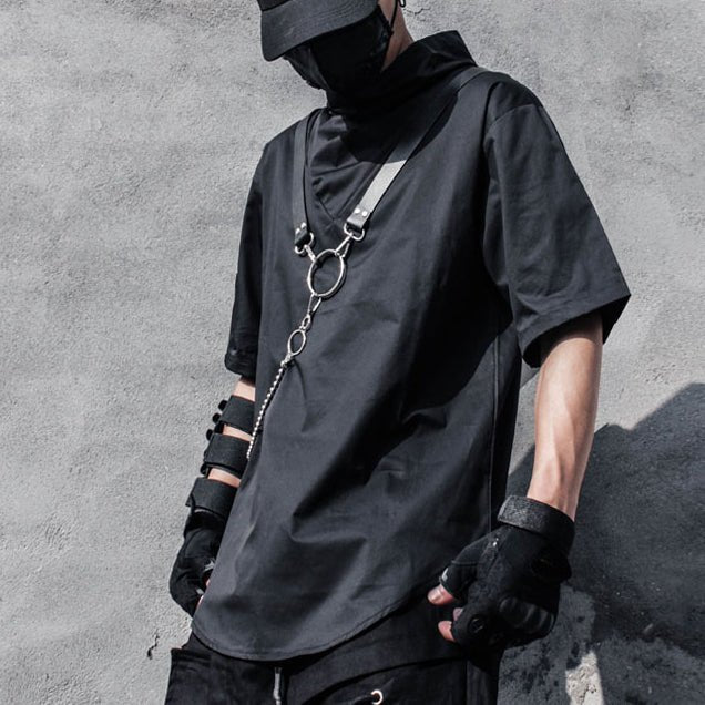 【CYBORG】ハイネックルーズTシャツ - LUCHYテックウェア&サバゲー専門店