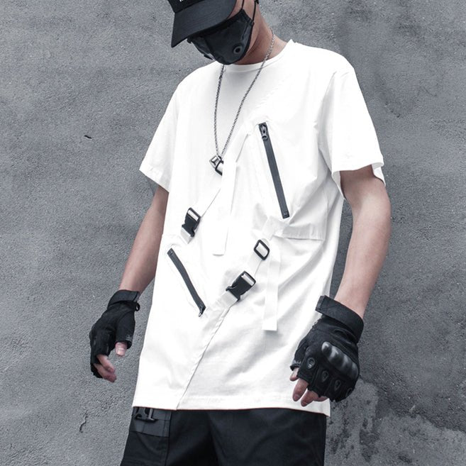 【CYBORG】アシメジッパーTシャツ - LUCHYテックウェア&サバゲー専門店