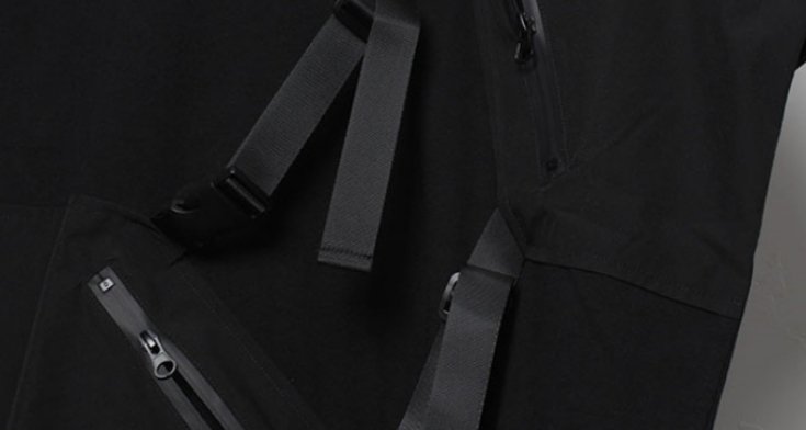 【CYBORG】アシメジッパーTシャツ - LUCHYテックウェア&サバゲー専門店