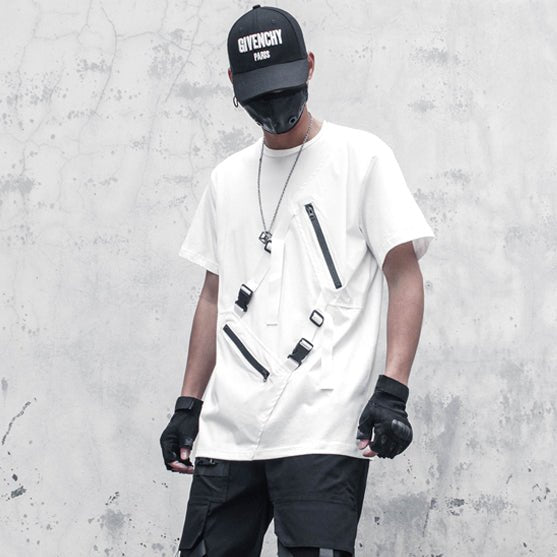 【CYBORG】アシメジッパーTシャツ - LUCHYテックウェア&サバゲー専門店