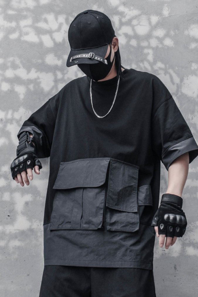 【CYBORG】ビッグポケットルーズTシャツ - LUCHYテックウェア&サバゲー専門店