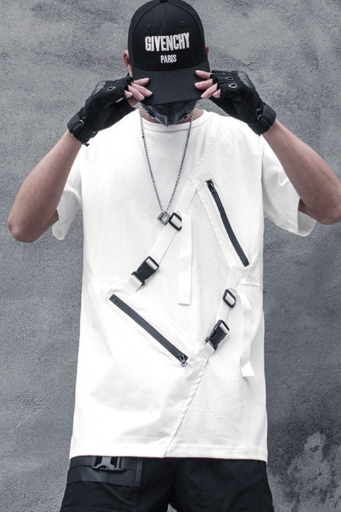 【CYBORG】アシメジッパーTシャツ - LUCHYテックウェア&サバゲー専門店