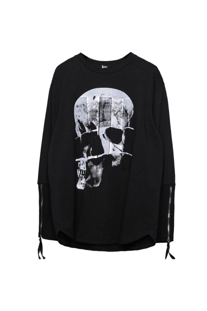 【CYBORG】スカルプリントTシャツ - LUCHYテックウェア&サバゲー専門店