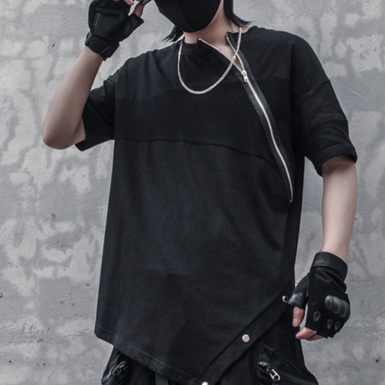 【CYBORG】ステッチジッパーTシャツ - LUCHYテックウェア&サバゲー専門店