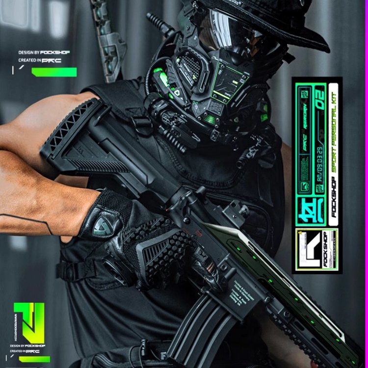 【N.11】FockSeries サイバーパンクフェイス【斗志】 - LUCHYテックウェア&サバゲー専門店