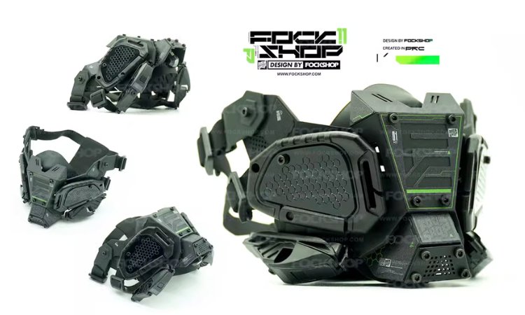 【N.11】FockSeries サイバーパンクフェイス【斗志】 - LUCHYテックウェア&サバゲー専門店