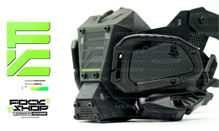 【N.11】FockSeries サイバーパンクフェイス【斗志】 - LUCHYテックウェア&サバゲー専門店