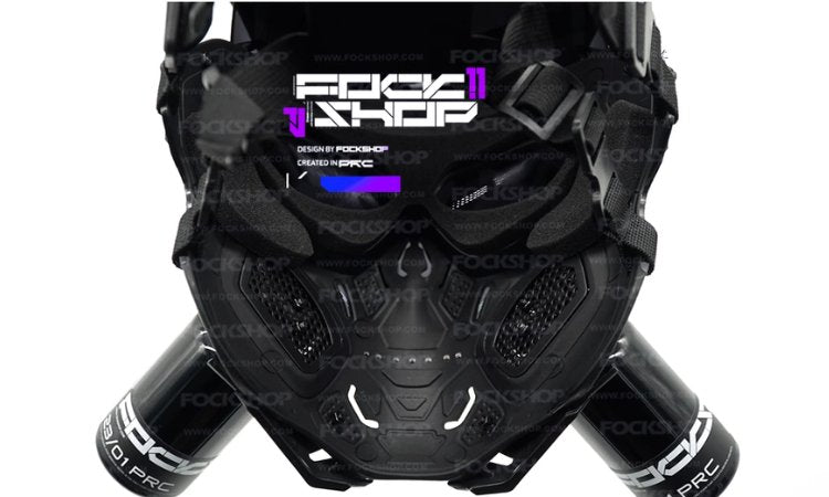 【N.12】FockSeries サイバーパンクフェイス【行者】 - LUCHYテックウェア&サバゲー専門店