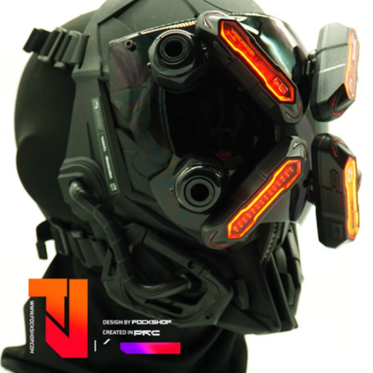 【N.3】FockSeries サイバーマスク【目二】 - LUCHYテックウェア&サバゲー専門店