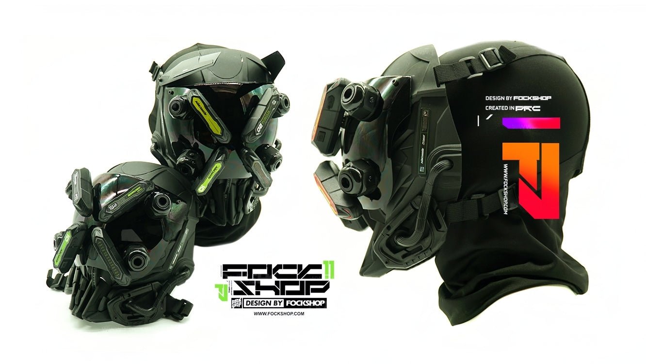 【N.3】FockSeries サイバーマスク【目二】 - LUCHYテックウェア&サバゲー専門店