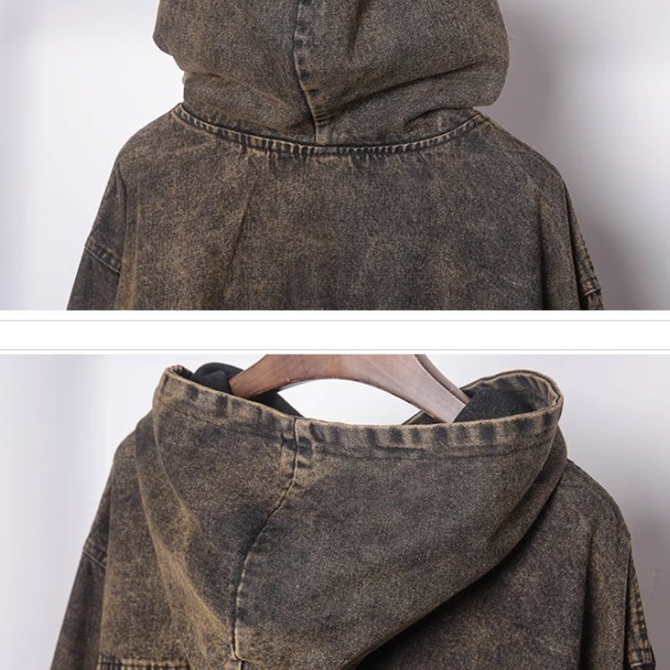 【吉業重工】カンガルーポケットデニムパーカー - LUCHYテックウェア&サバゲー専門店