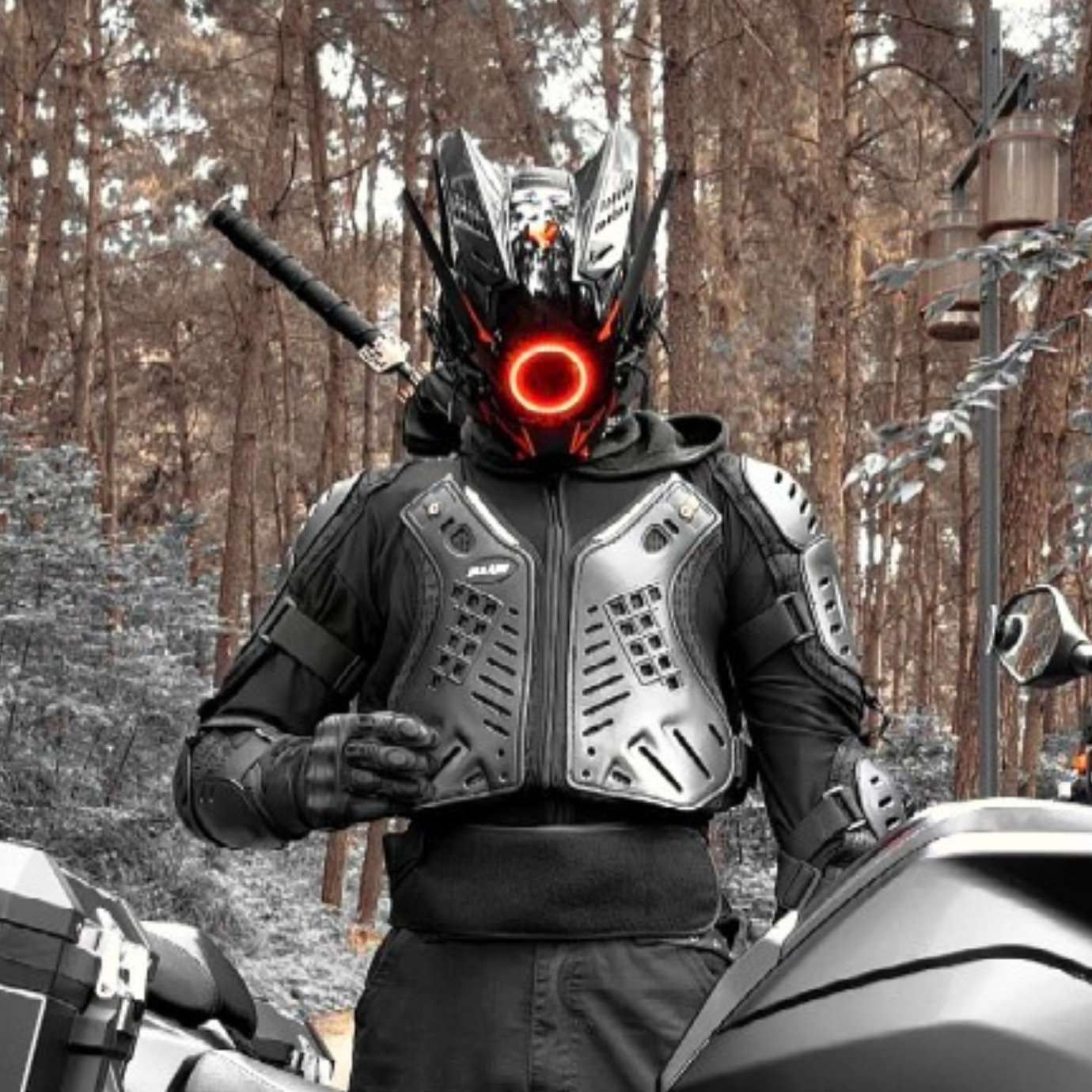 S/11【機動隊】Punk Force サイバーマスク【忍】 - LUCHYテックウェア&サバゲー専門店