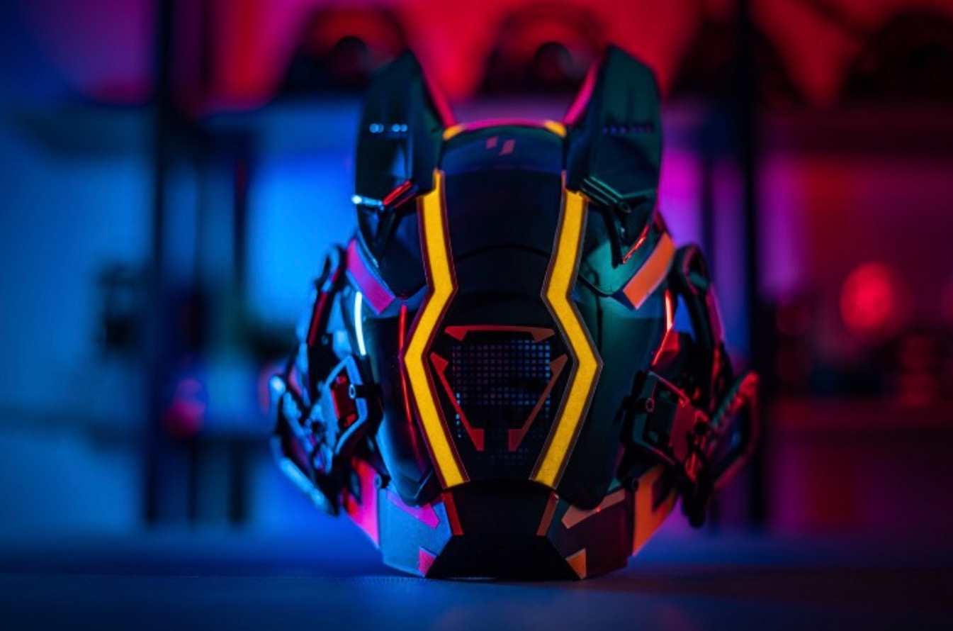 S/2【機動隊】Punk Force サイバーマスク【稲妻 燈Ver】 - LUCHYテックウェア&サバゲー専門店