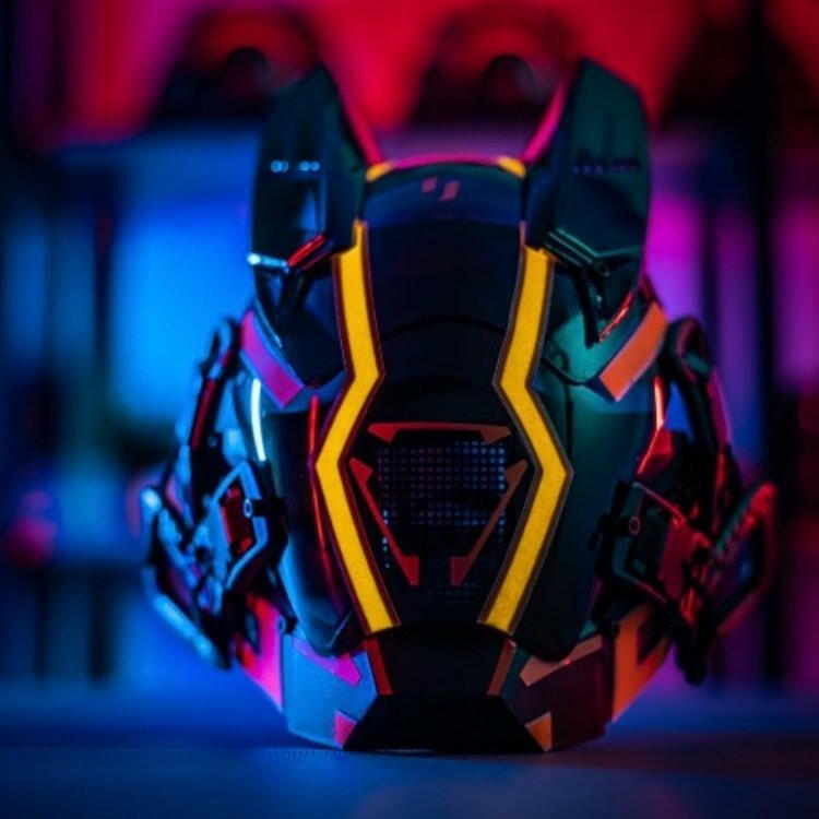 S/2【機動隊】Punk Force サイバーマスク【稲妻 燈Ver】 - LUCHYテックウェア&サバゲー専門店