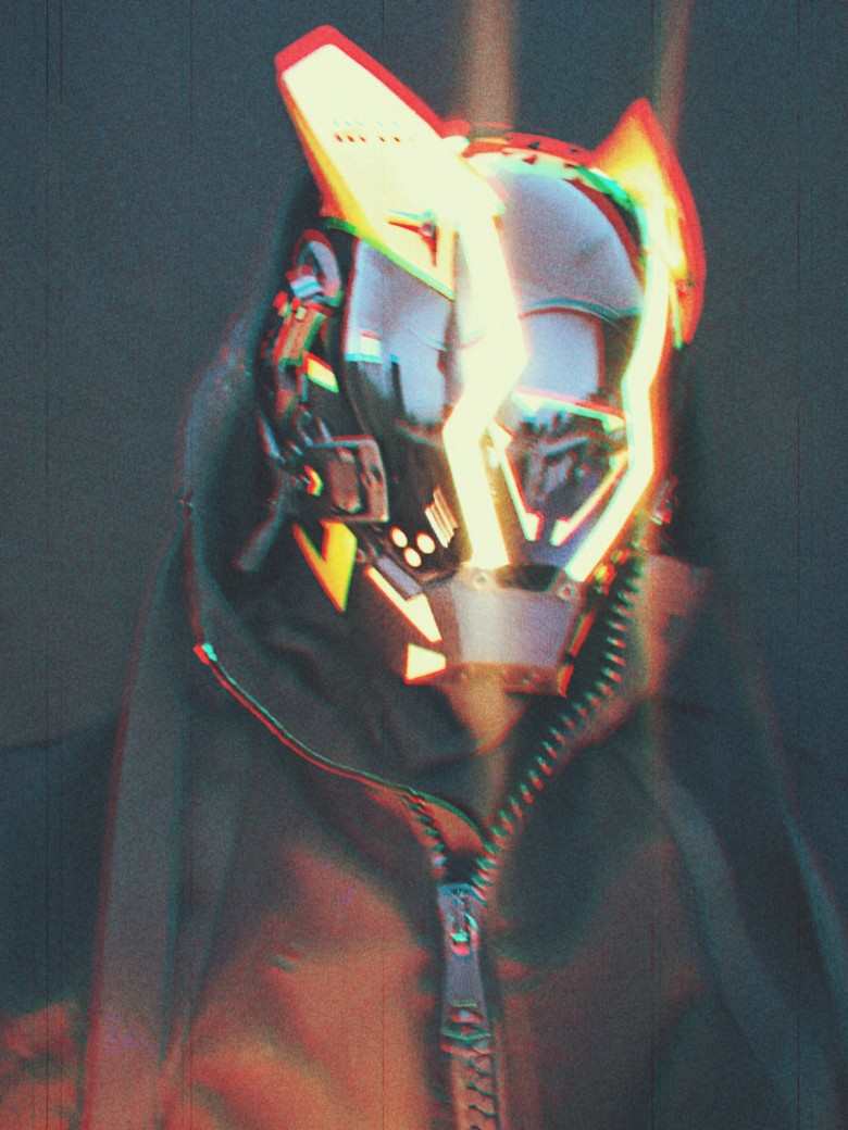 S/2【機動隊】Punk Force サイバーマスク【稲妻 燈Ver】 - LUCHYテックウェア&サバゲー専門店