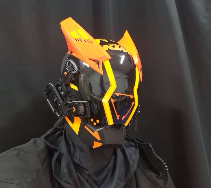 S/2【機動隊】Punk Force サイバーマスク【稲妻 燈Ver】 - LUCHYテックウェア&サバゲー専門店