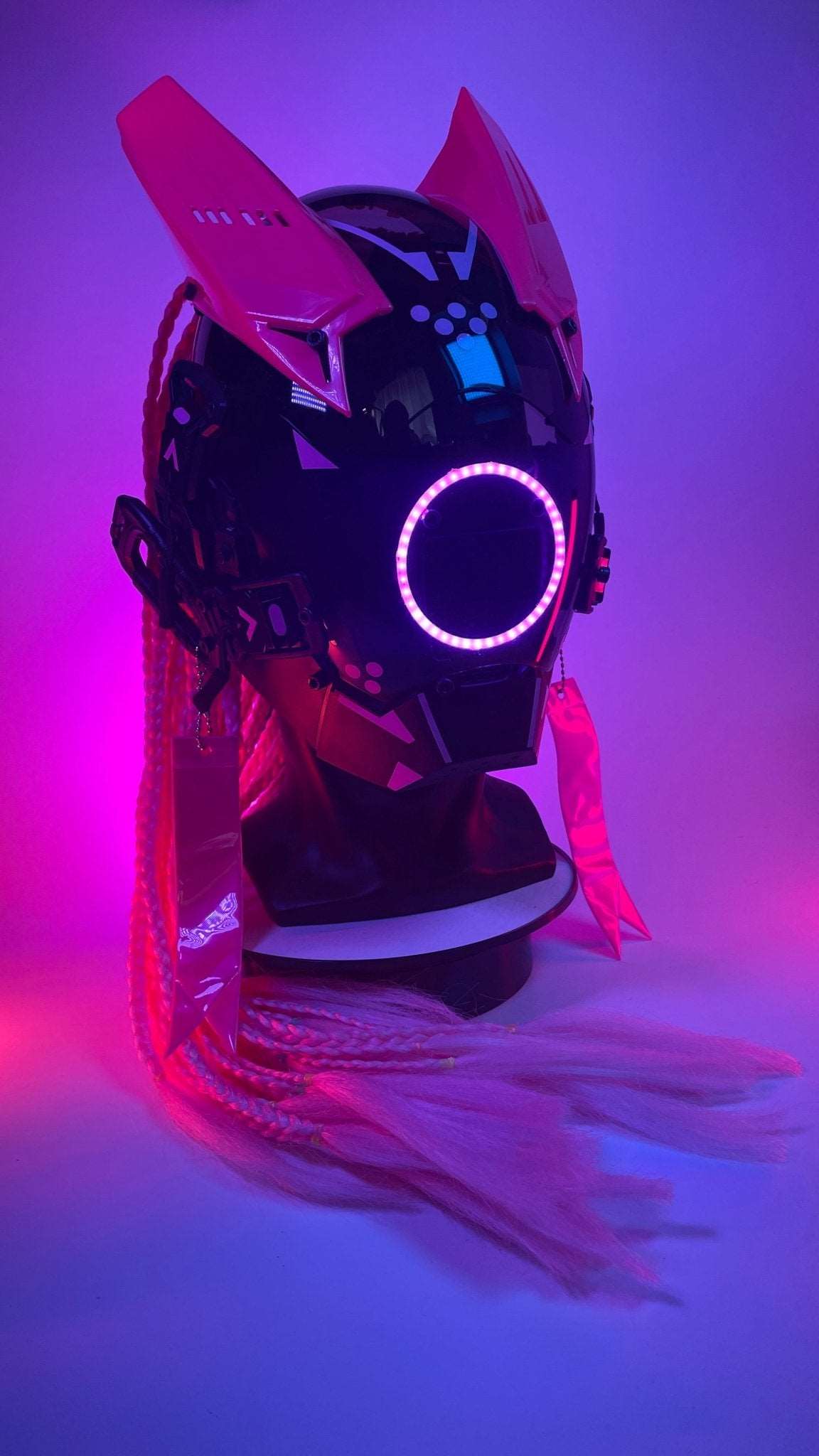 S/7 【機動隊】Punk Force サイバードレッドマスク【薄紅色】 - LUCHYテックウェア&サバゲー専門店