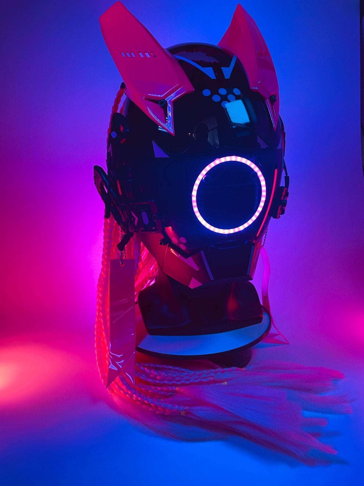 S/7 【機動隊】Punk Force サイバードレッドマスク【薄紅色】 - LUCHYテックウェア&サバゲー専門店