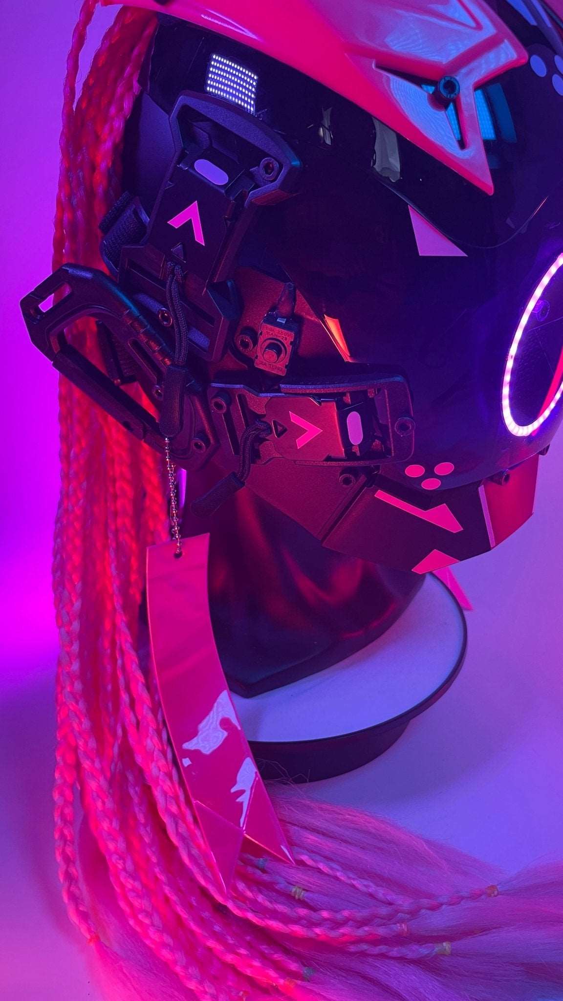 S/7 【機動隊】Punk Force サイバードレッドマスク【薄紅色】 - LUCHYテックウェア&サバゲー専門店