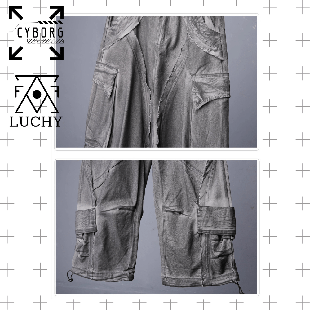 【CYBORG】ダメージ加工・ストレートパンツ - LUCHYテックウェア＆サバゲー専門店