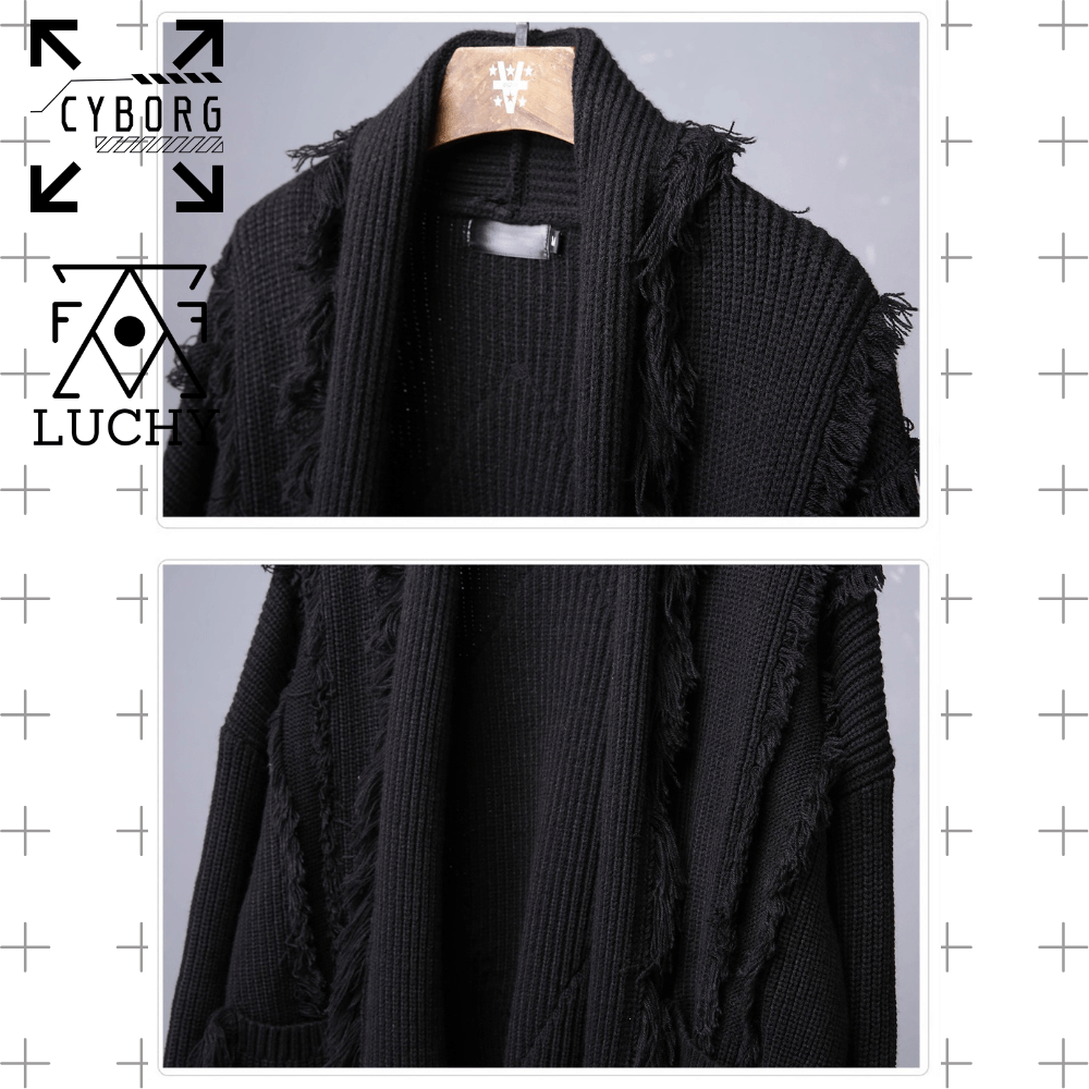 【CYBORG】フリンジカーディガン - LUCHYテックウェア＆サバゲー専門店
