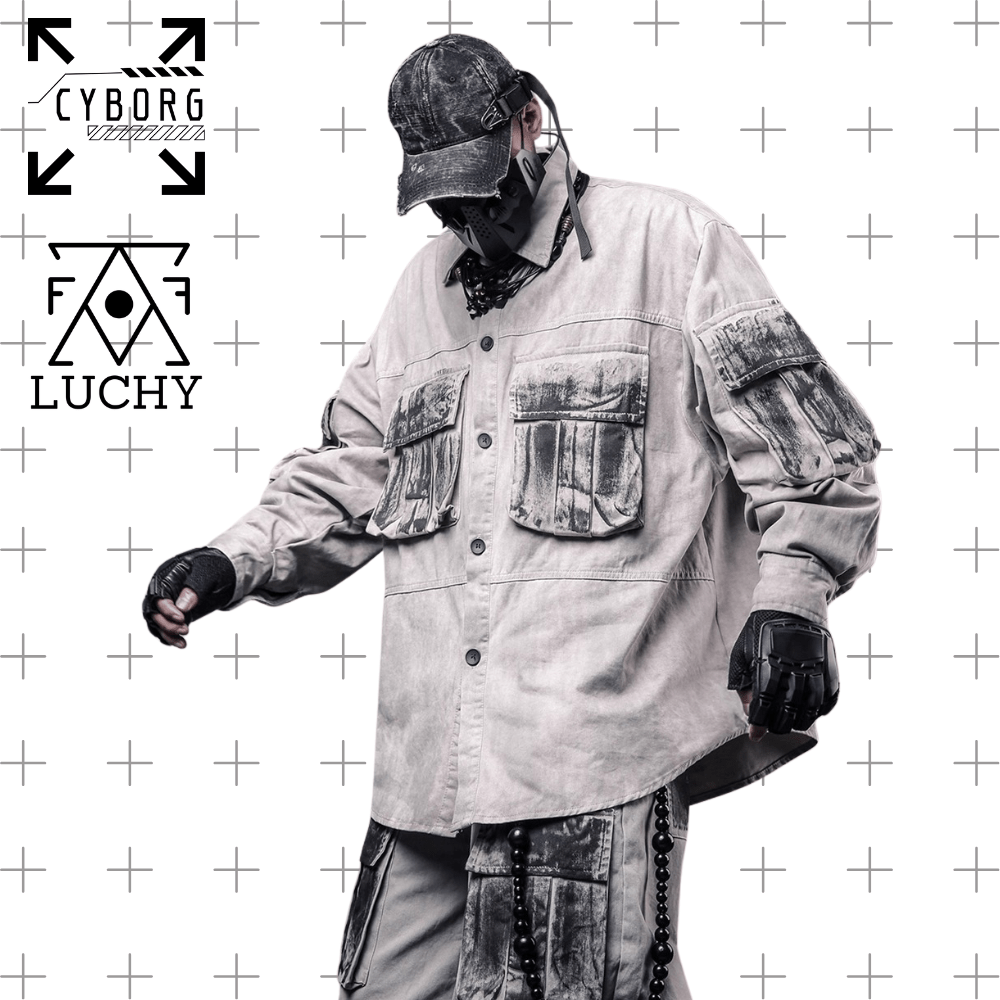【CYBORG】グリッチ・ユーティリティシャツ - LUCHYテックウェア＆サバゲー専門店